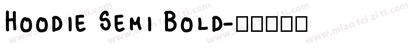 Hoodie Semi Bold字体转换